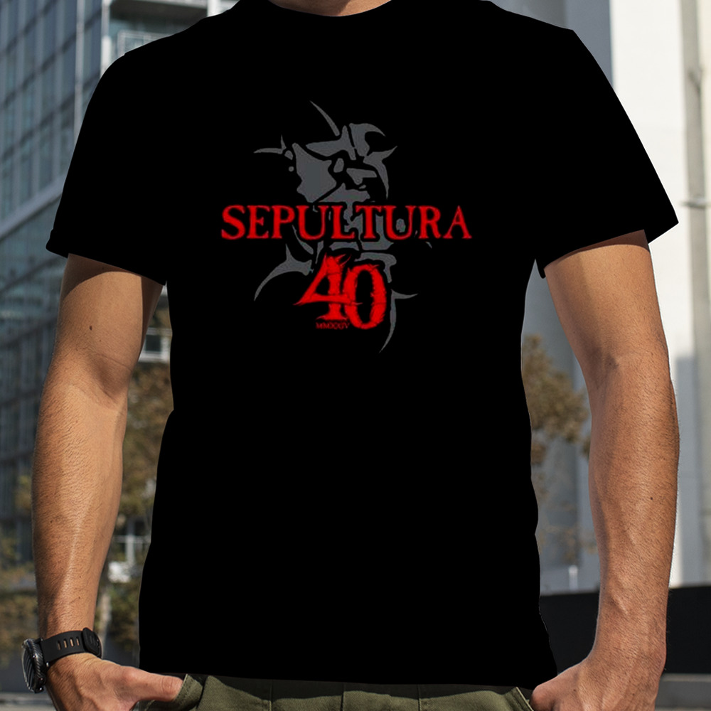 Sepultura 40 Years Celebrating The Through Death Tour 2024 Logo Shirt