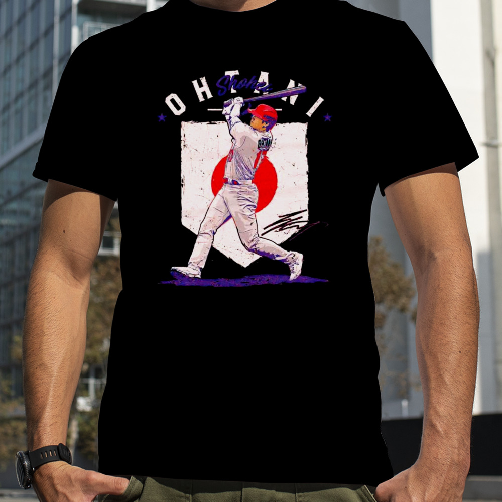 Shohei Ohtani Los Angeles Angels country flag signature shirt