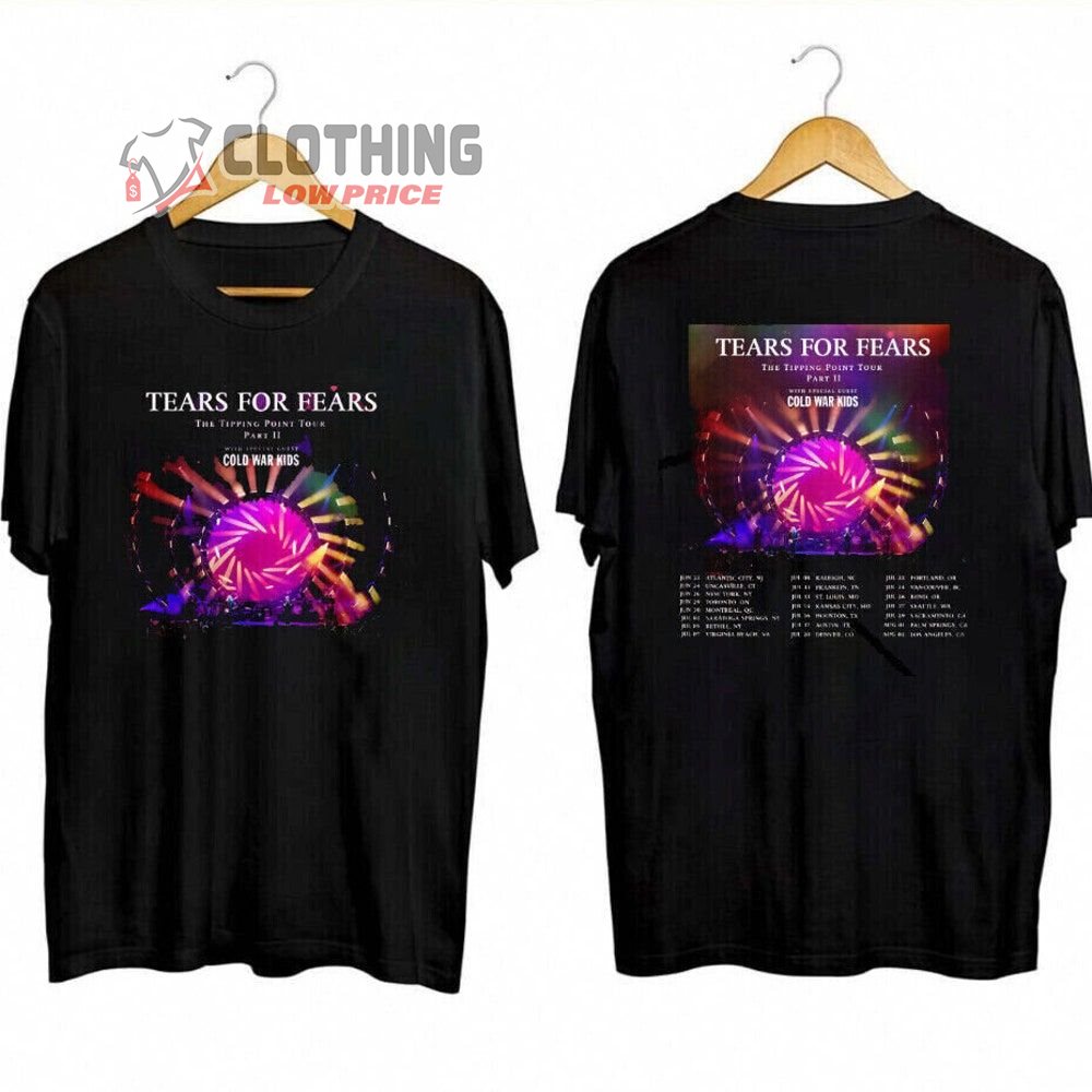 Tears For Fears Band 2023 Tour Dates Merch, Tears For Fears The Tipping Point Tour 2023 Shirt, Tears For Fears Concert 2023 T-Shirt