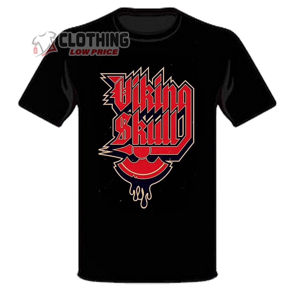 Vikings Skull Tour 2023 T-Shirt, Vikings Skull UK Tour 2023 Tickets Merch