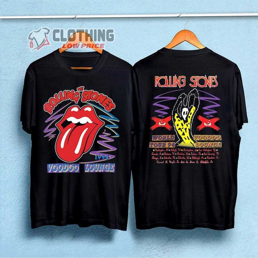 Vintage 1994 Rolling Stones Voodoo Lounge Tour Unisex T-Shirt, Rolling Stones Anniversary Tour Shirt