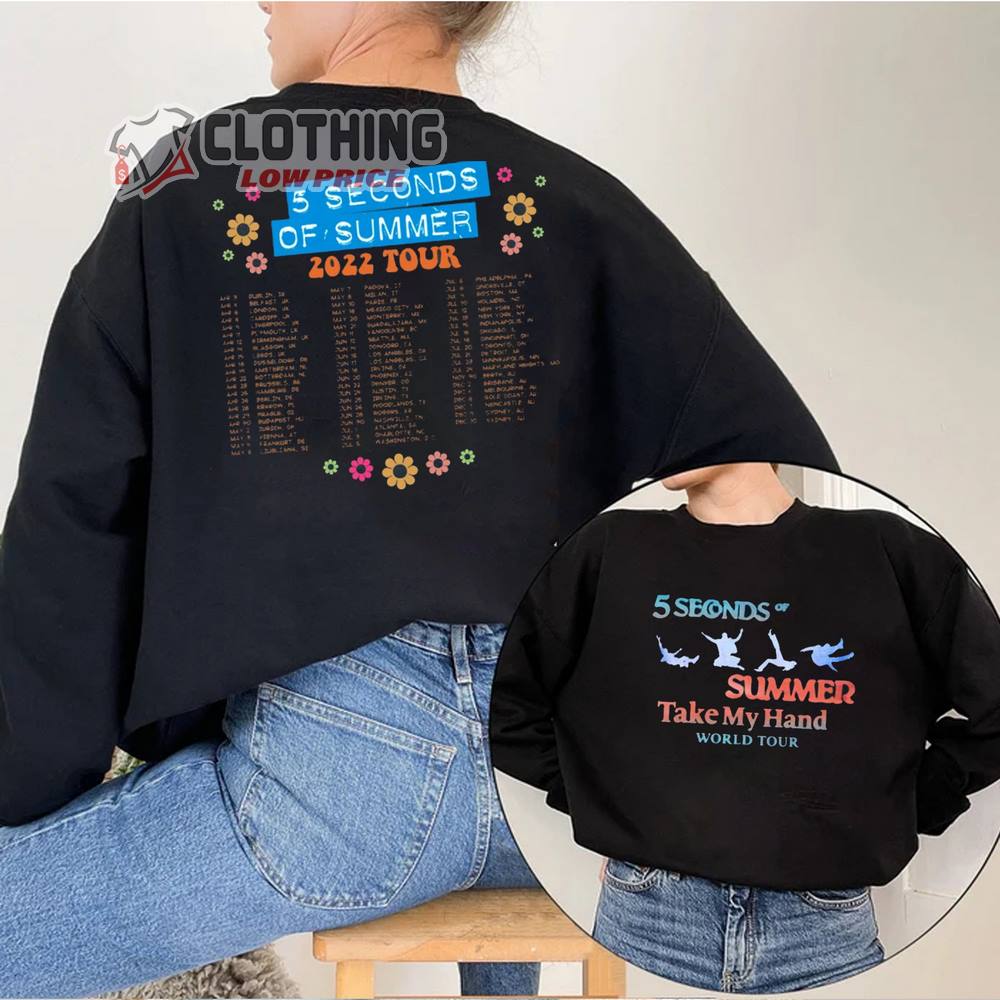 Vintage 5 Seconds Of Summer Take T- Shirt, 5 Seconds Of Summer World Tour 2023 Trending Sweatshirt, 5 Seconds Of Summer Tour 2023 Hoodie