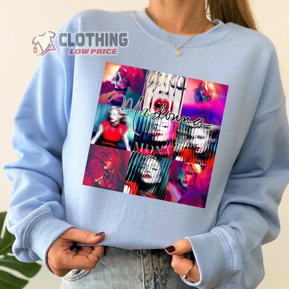 Vintage 90S Madonna Merch Madonna Four Decades The Celebration Tour 2023 Shirt Madonna Queen Of Pop T-Shirt