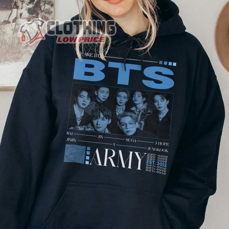 Vintage Bts Kpop Shirt, Vintage Style Korean Pop Sweatshirts T-Shirt