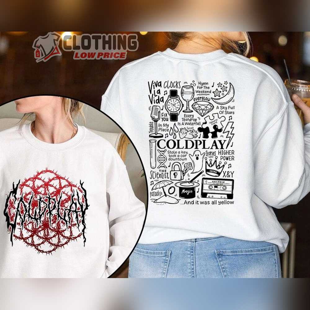 Coldplay World Tour 2023 Shirt - Ink In Action