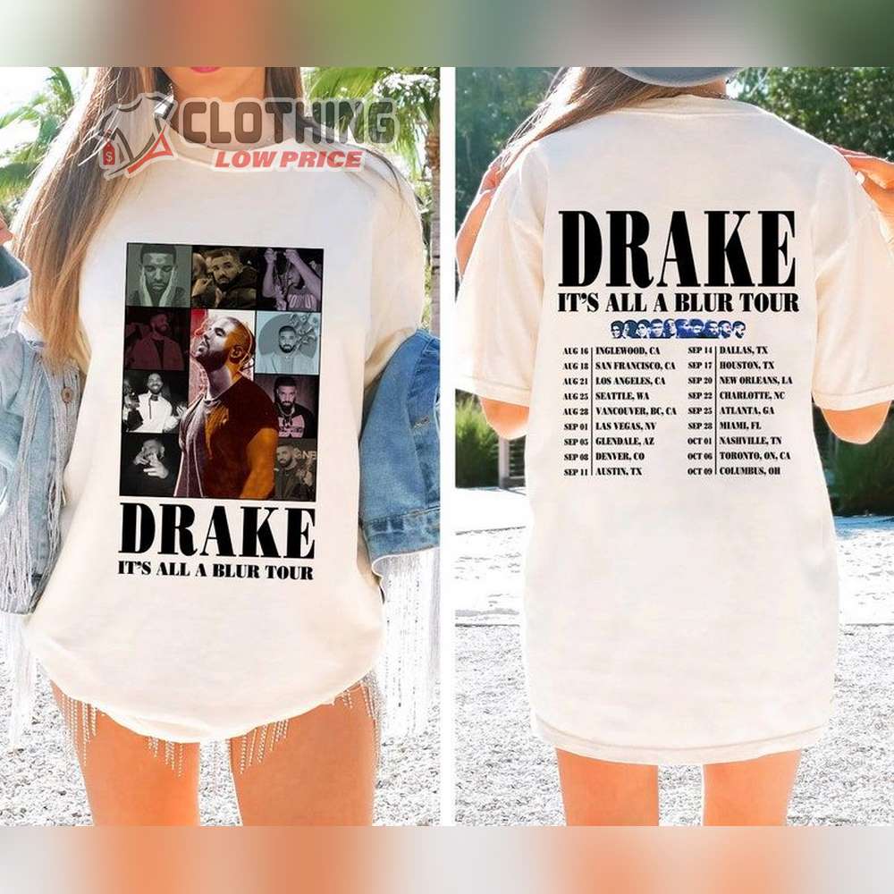 Vintage Drake 21 Savage Tour Rescheduled TShirts, Drake It'S All A Blur Tour 2023 Presale Code Shirt, 21 Savage Rapper, Her Loss Tee