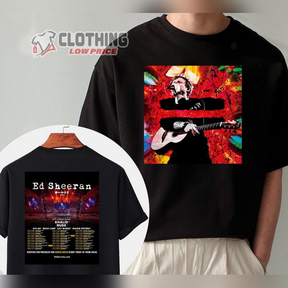 Vintage Ed Sheeran 2023 Tour Dates Sweatshirt, 2023 Ed Sheeran Mathematics Tour, Ed Sheeran Concert Unisex Sweatshirt, Hoodie, Shirt