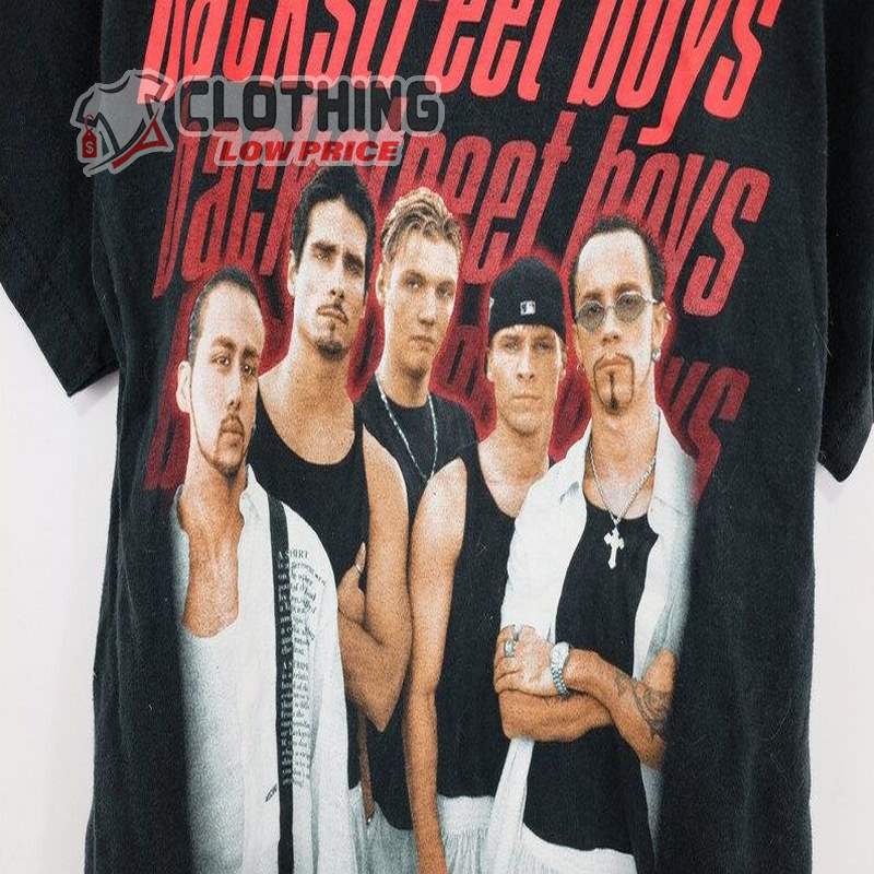 Vintage Original Backstreet Boys Black 100 Cotton Boy Band Crewneck T-Shirt