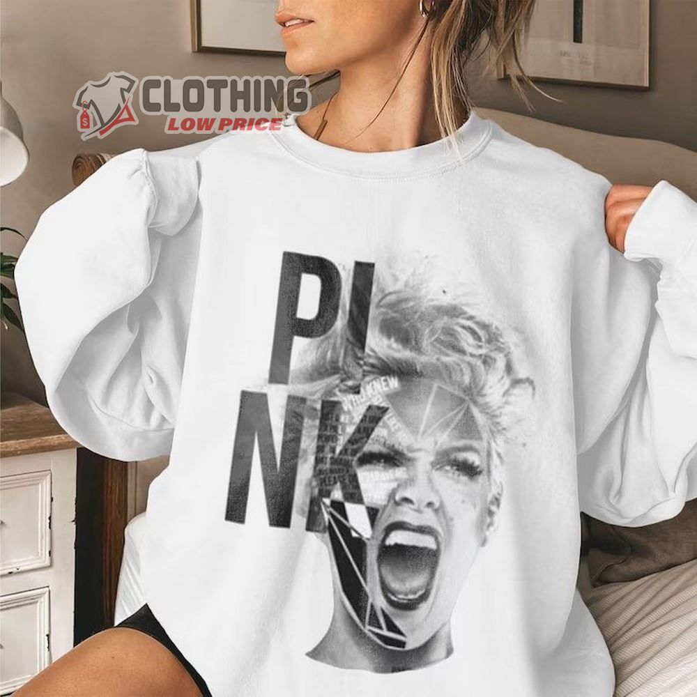 Vintage Pink Concert 2023 Sweatshirt, P!nK Summer Carnival Music Legend T-Shirt