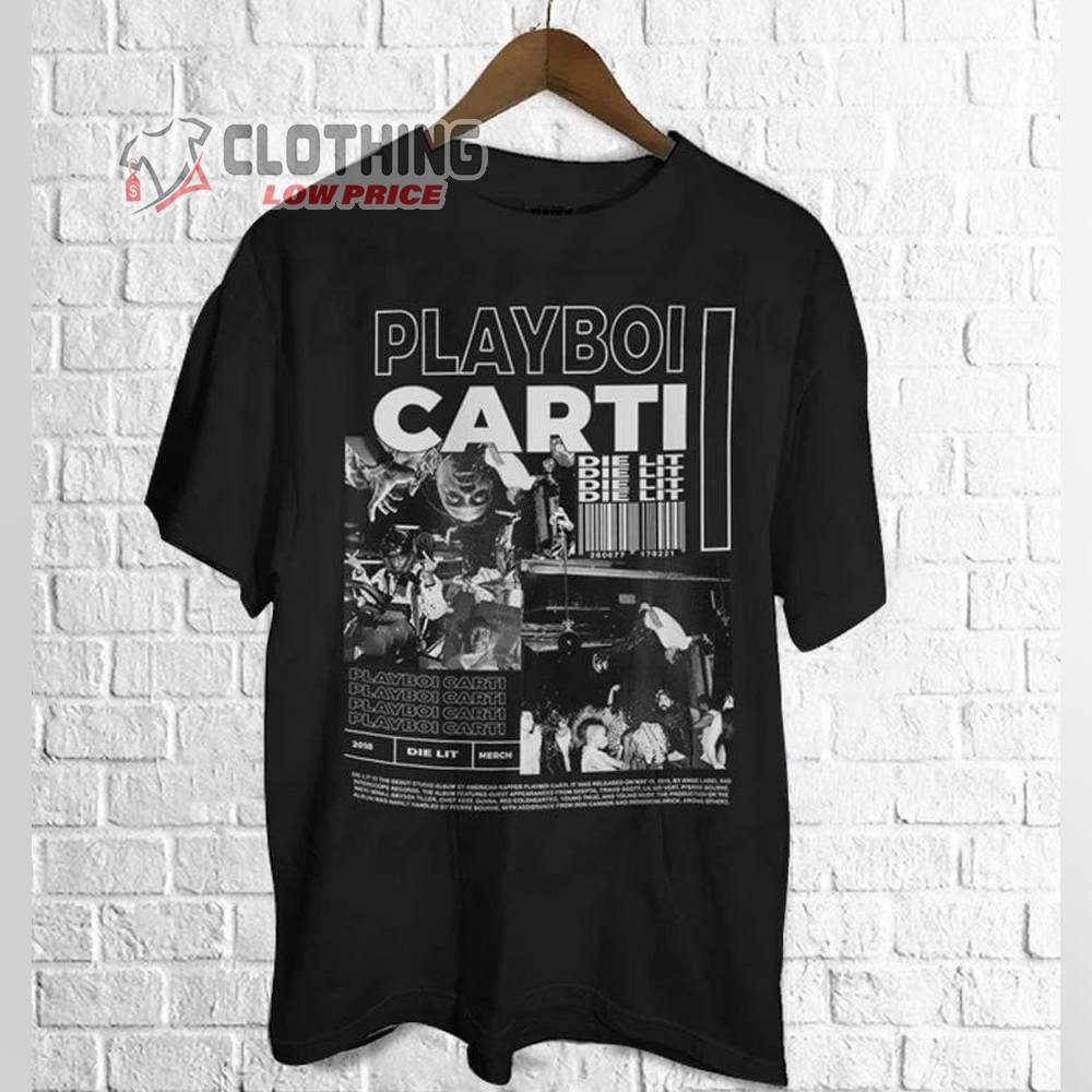 Vintage Playboi Carti Shirt, Playboi Carti Die Lit Poster T-Shirt, Playboi Carti Merch, Music Rap Tee Gift, Playboi Carti Fan Gift