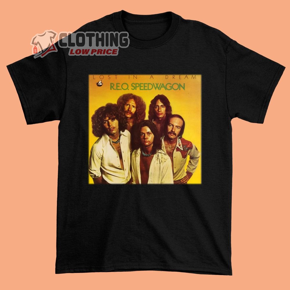 Vintage Reo Speedwagon 1974 Lost In A Dream T-shirt, Reo Speedwagon Tour 2023 Shirt Merch, Reo Speedwagon - I Can't Fight This Feeling Anymore Shirt Merch