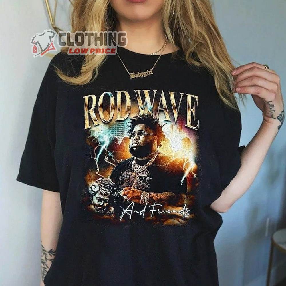 Vintage Rod Wave And Friends Merch, Rod Wave Music Concert Shirt, Rod Wave Songs Tee, Rod Wave Nostalgia 2023 Tour Sweatshirt