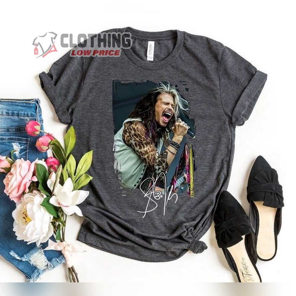 Vintage Steven Tyler Tee Shirt, Aerosmith 2023-2024 Shirt, Peace Out Farewell Tour With The Black Crowes Tour Merch