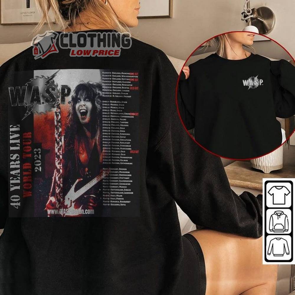 W.A.S.P Headless 1989 Music Shirt, WASP Tour 2023 Sweatshirt, W.A.S.P Rock Band Unisex Hoodie