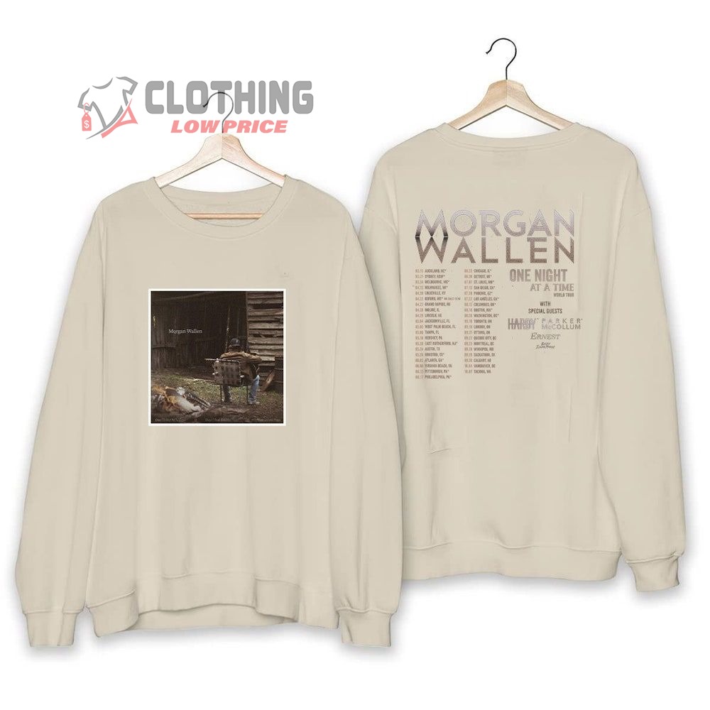 Wallen Morgan Tour 2023 Merch Wallen Morgan Country Music Shirt Wallen Morgan One Night At A Time World Tour 2023 T-Shirt