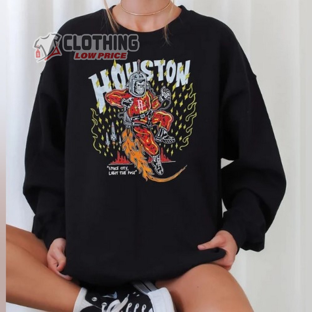 Warren Lotas Houston Rocket Space City Shirt, Light The Fuse NBA Sweatshirt, Warren Merch, Warren Tee Gift