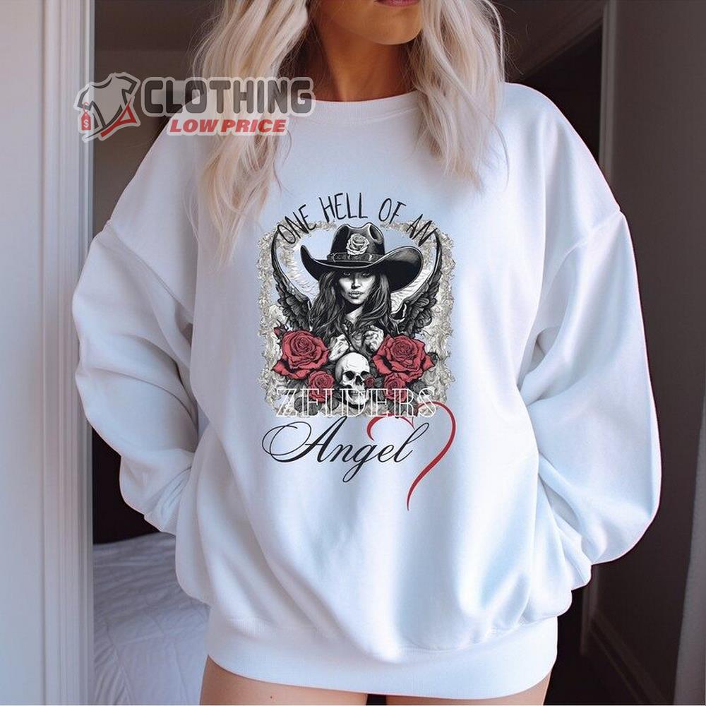 Warren Zeiders One Hell Of An Angel Sweatshirt, Country Music Concert Merch, Warren Zeiders Shirt, Cowgirl Gift