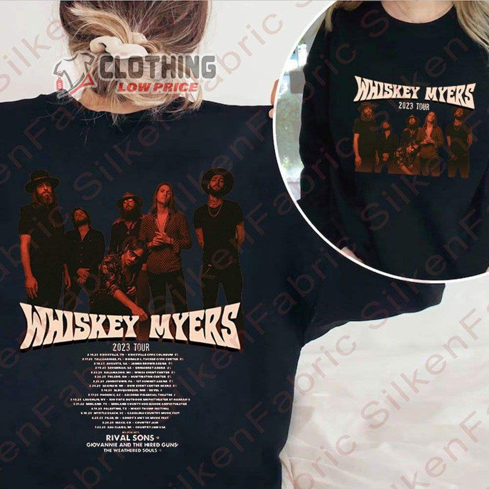 Whiskey Myers Tour 2023 Setlist Merch, Whiskey Myers Tour 2023 Shirt Shirt Whiskey Myers Band T-Shirt