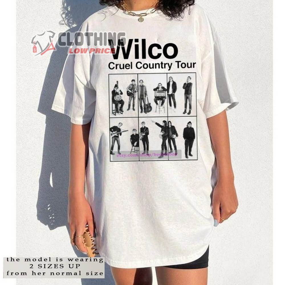 Wilco Cruel Country Tour 2022 Setlist T-Shirt, Wilco Memphis New Orleans Columbia T-Shirt