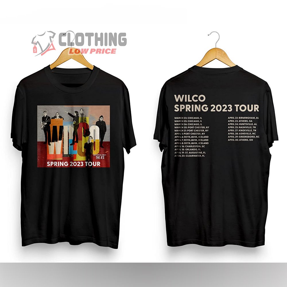 Wilco Spring 2023 Tour Setlist Merch, Wilco Tour 2023 With Special Guest Shirt Wilco Spring 2023 Tour T-Shirt