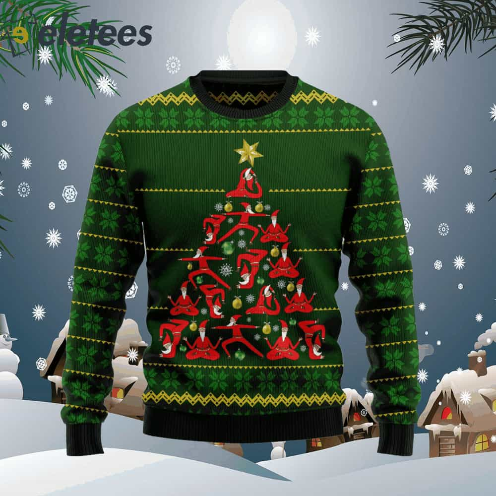 Yoga Christmas Ugly Christmas Sweater