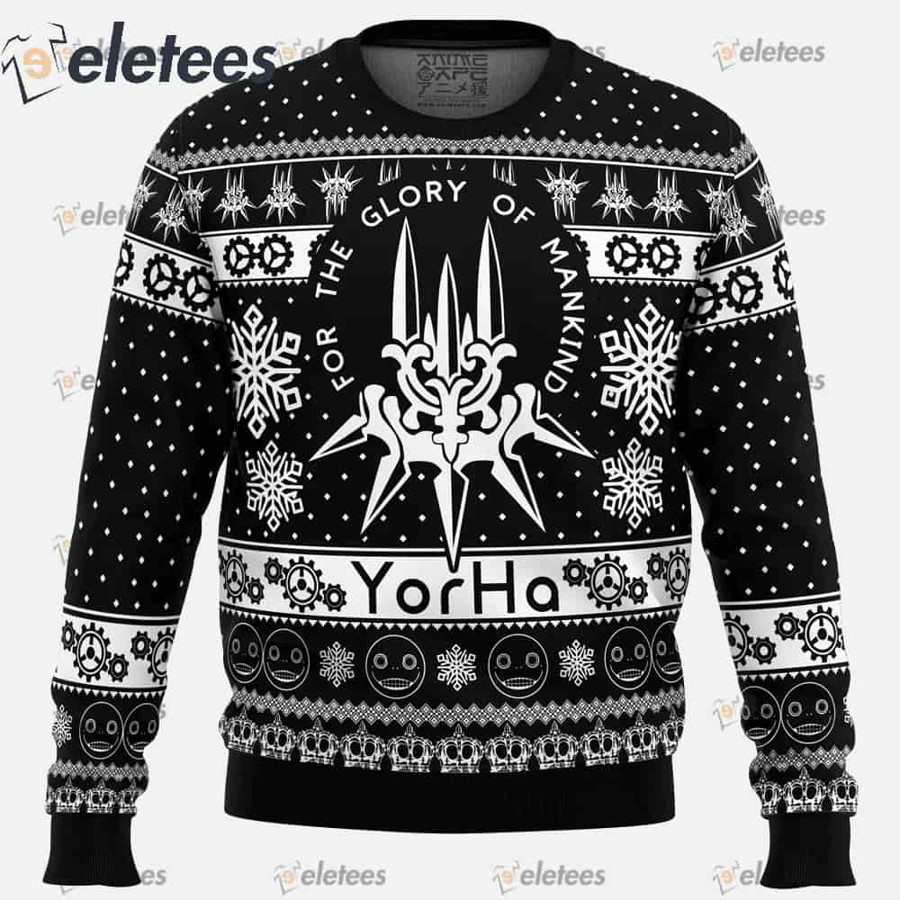 Yorha Nier Automata Ugly Christmas Sweater