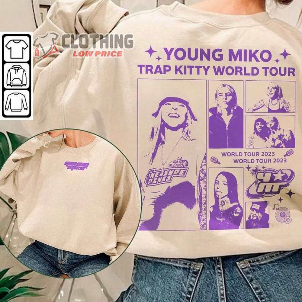 Young Miko Rap Shirt, Young Miko Trap Kitty World Tour 2023 Merch