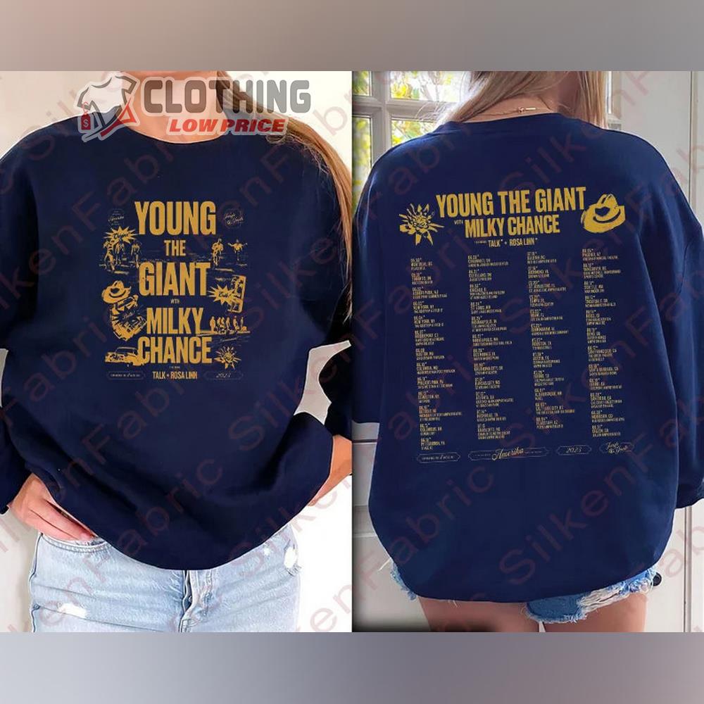 Young The Giant With Milky Chance Tour Dates 2023 Merch, Milky Chance Tour 2023 Shirt, Young The Giant Tour 2023 Setlist T-Shirt