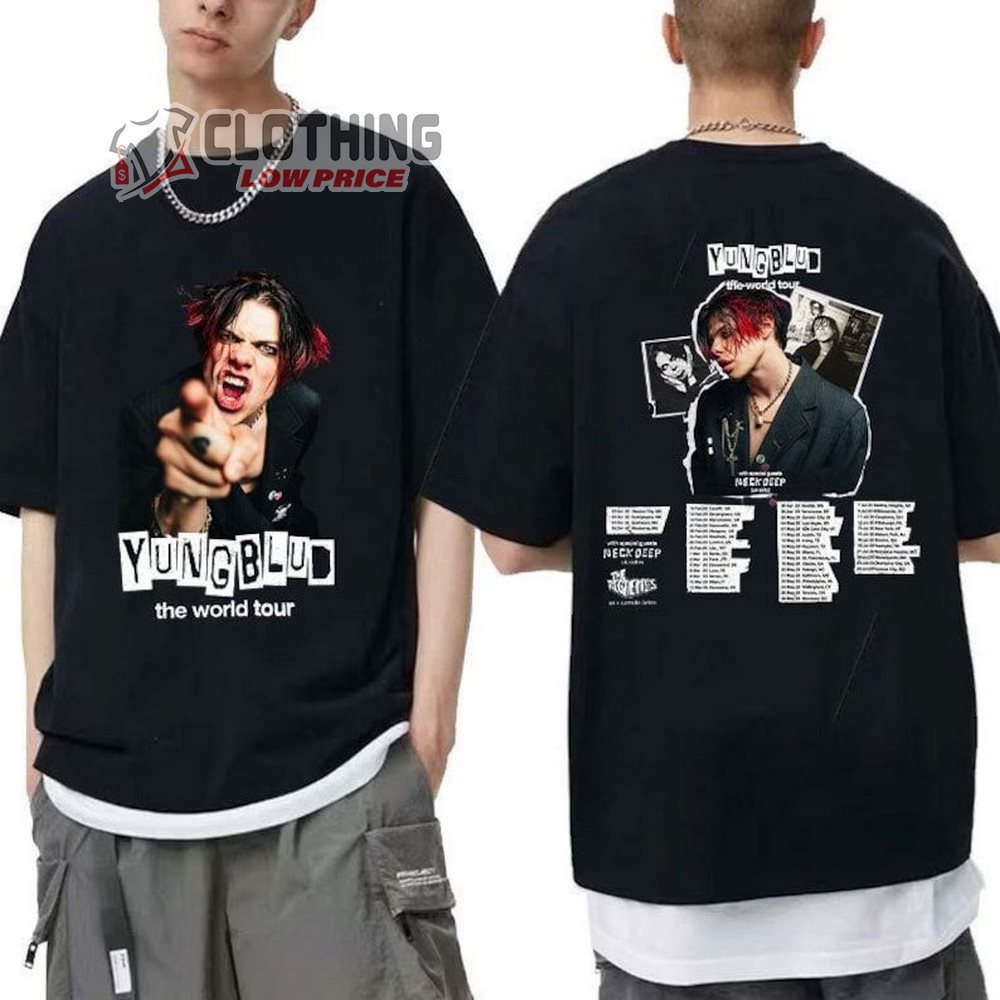 Yungblud Tour Dates 2023 Shirt, Yungblud World Tour 2023, Yungblud Shirt, Yungblud 2023 Tee