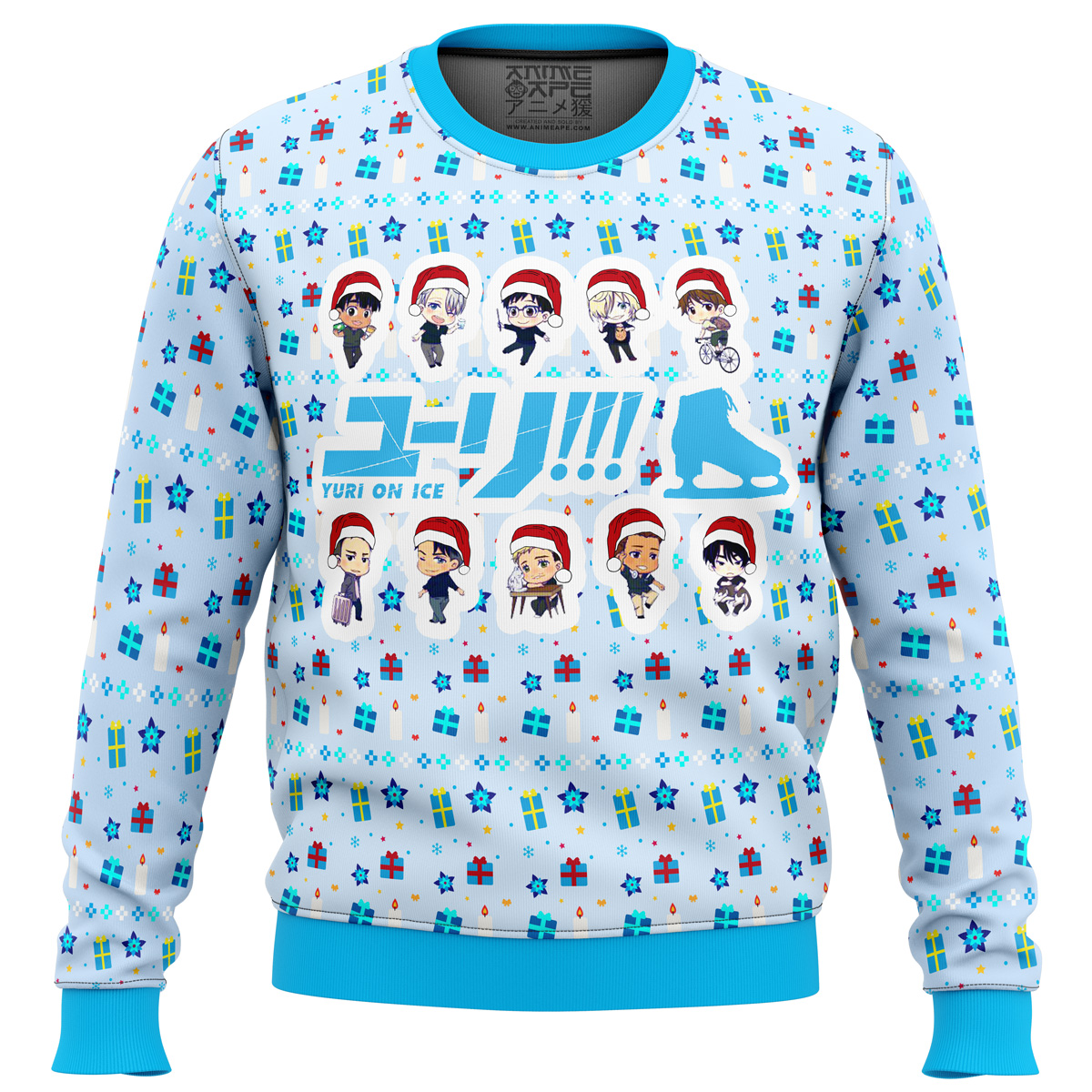 Yuri on Ice Cute Chibi Ugly Christmas Sweater - Chow Down Movie Store