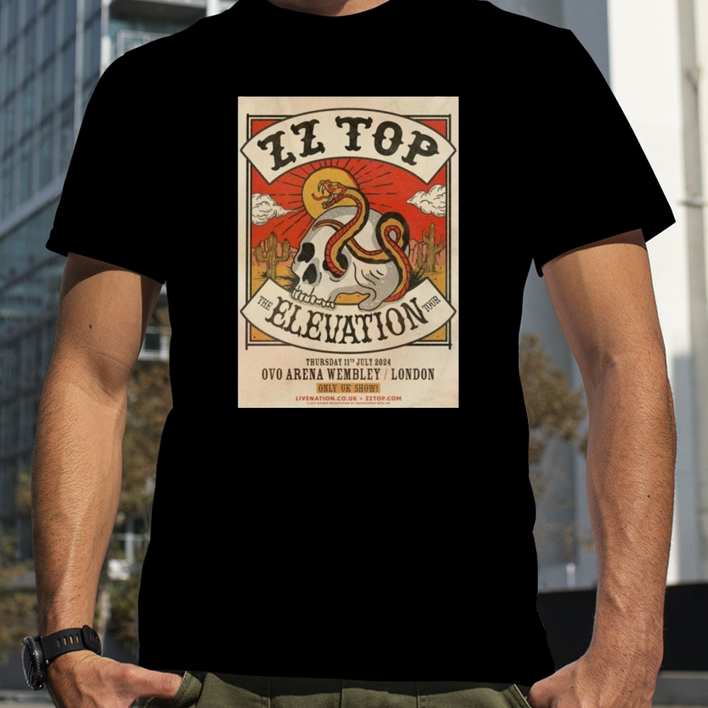 ZZ Top Announce 2024 The Elevation Summer Tour Ovo Arena Wembley London Shirt