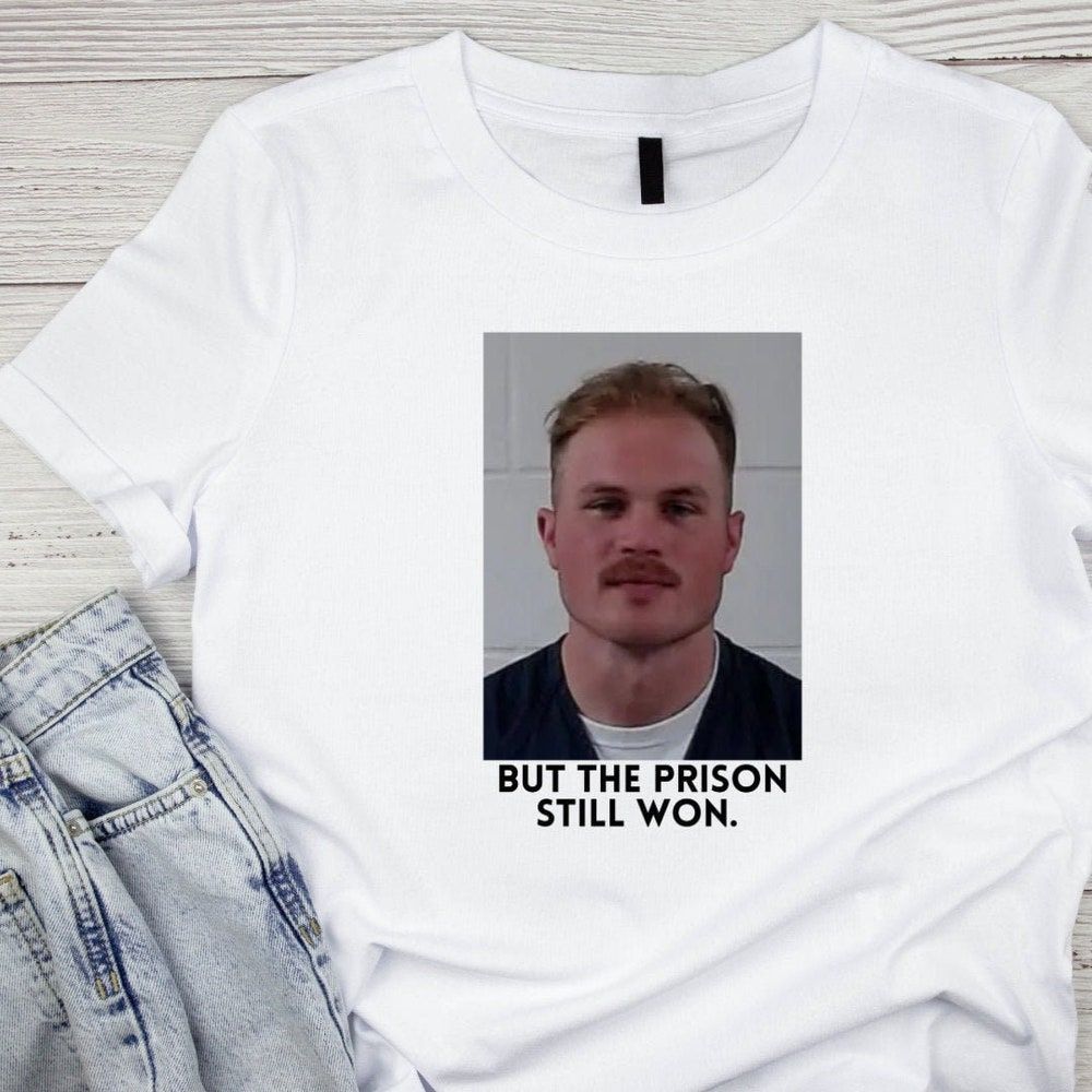 Zach Bryan But The Prison Still Won Merch, Zach Bryan Mugshot Revival T-Shirt