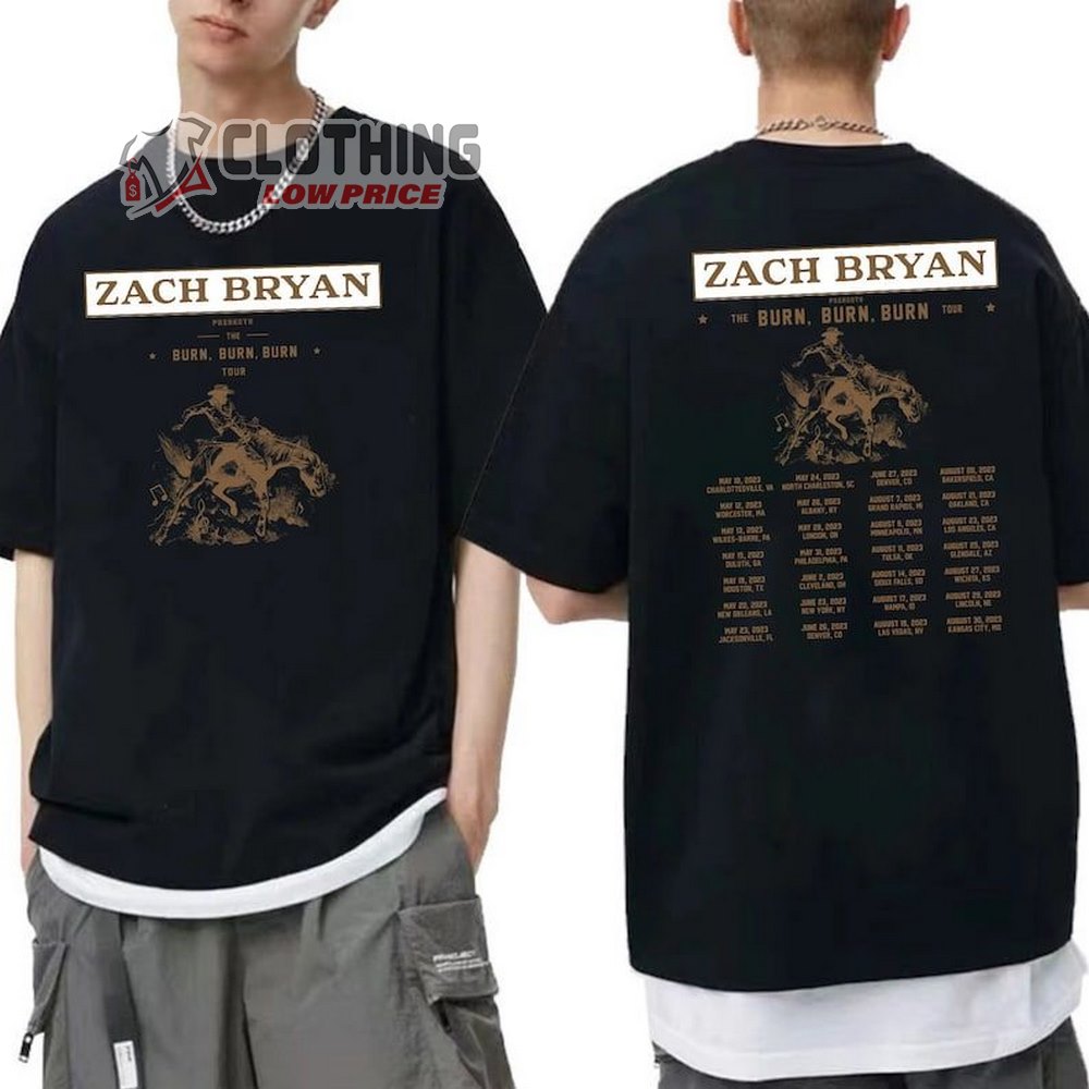 Zach Bryan The Burn Burn Burn Tour Dates 2023 Shirt, Zach Bryan New Concert Sweatshirt, Zach Bryan Country Music Shirt, Zach Bryan 2023 Shirt