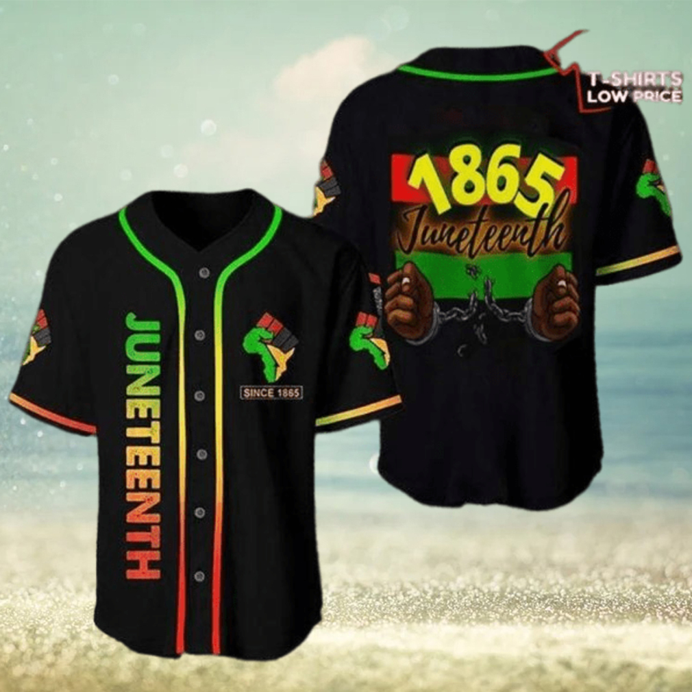 1865 Juneteenth Black Pride Baseball Jersey - Limotees