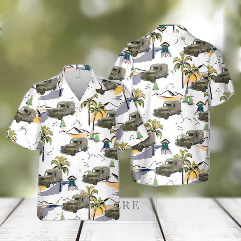 1941 Chevrolet Us Army Ambulance Trendy Hawaiian Shirt - Limotees