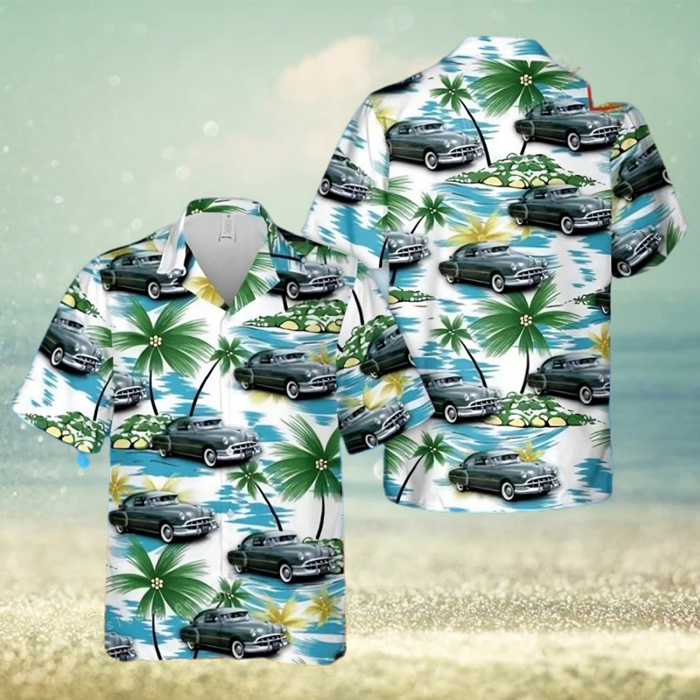 1950 Pontiac Streamliner De Luxe Sedan Coupe Aloha Hawaiian Shirt - Limotees