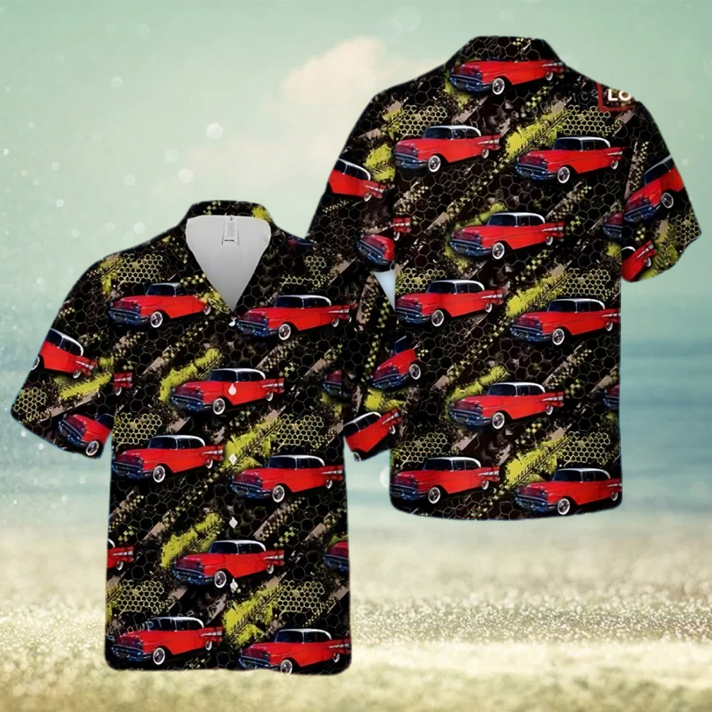 1957 Chevrolet Bel Air Sport Sedan Hawaiian Shirt Cheap - Limotees