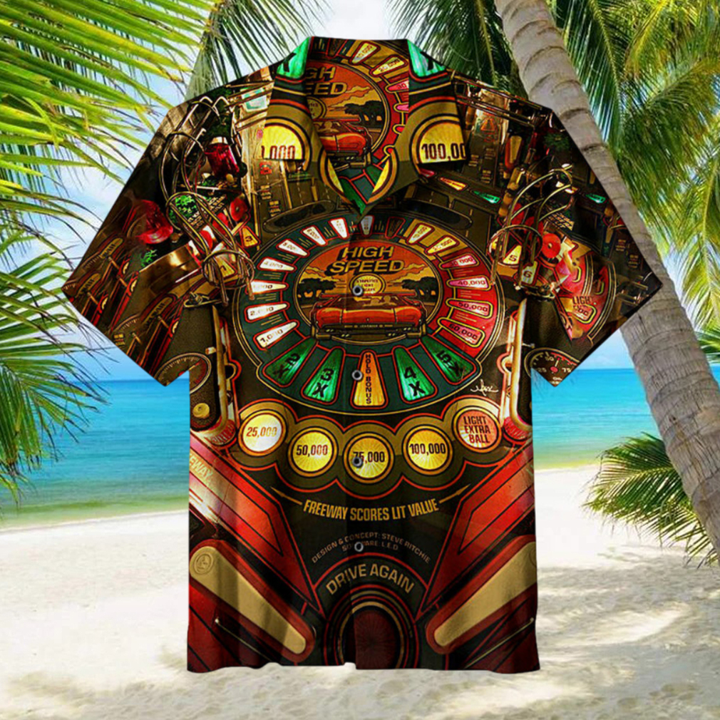 1986 Williams Pinball, High Speeduniversal Aloha Hawaiian Shirt - Limotees