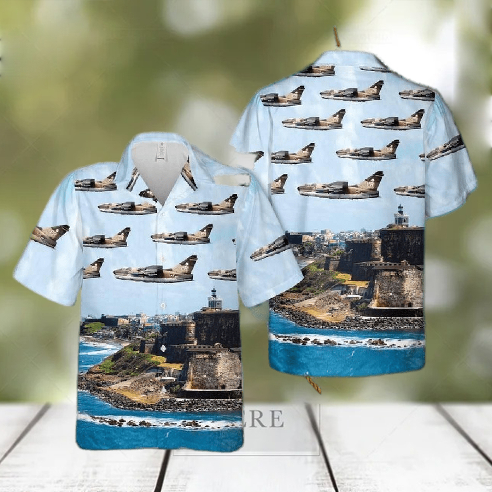 198th Tactical Fighter Squadron A 7D Corsair II Hawaiian Shirt - Limotees