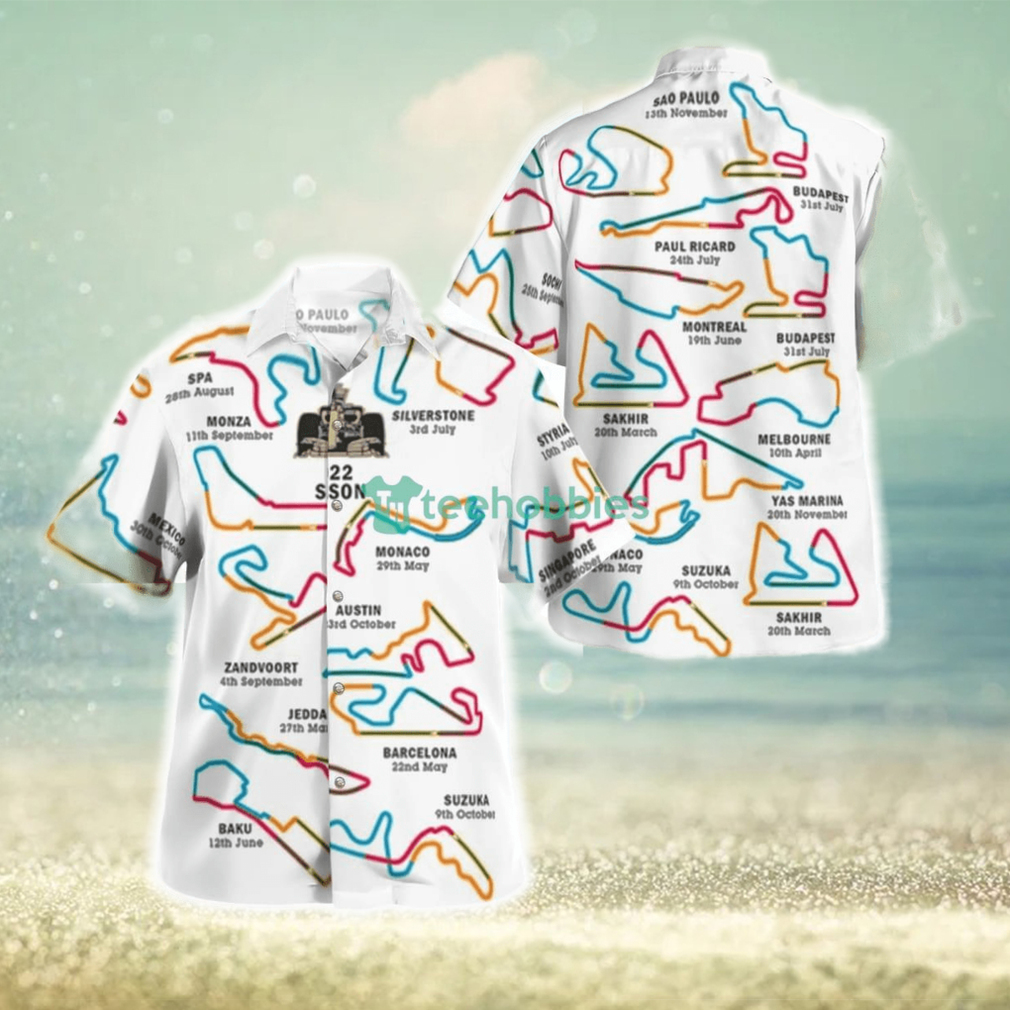 2022 Formula 1 Calendar Hawaiian Shirt Best Style For Men Women - Limotees