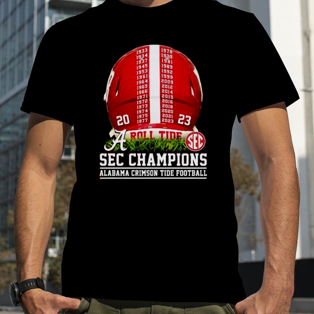 2023 SEC Champions Alabama Crimson Tide Helmet Time shrit