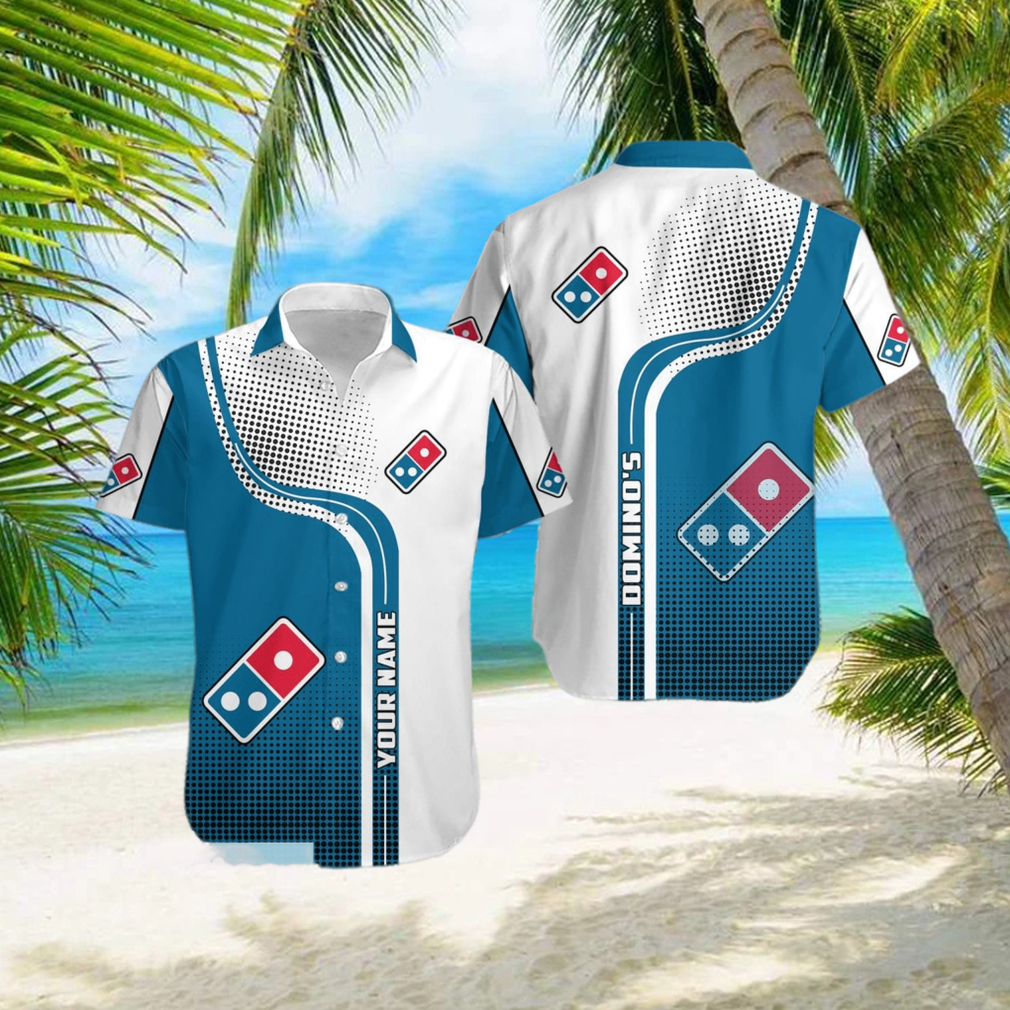 3D All Over Printed Domino’s Pizza Unique Hawaiian Shirt Best Summer Gift Custom Name - Limotees