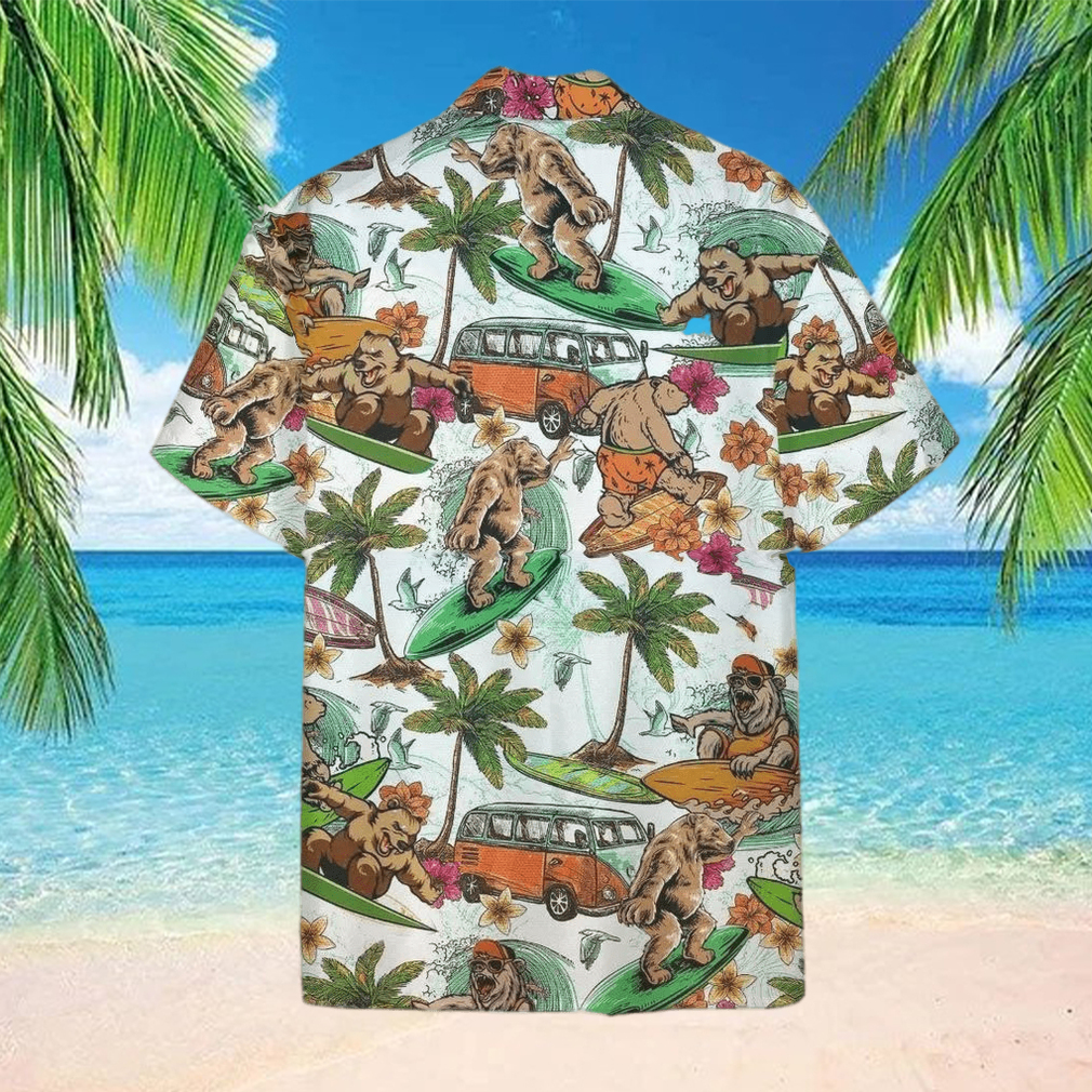 3D Bear Surfing Hawaii Shirt Gift Ideas For Bear Lovers – Family Gift Ideas That Everyone Will Enjoy - Limotees