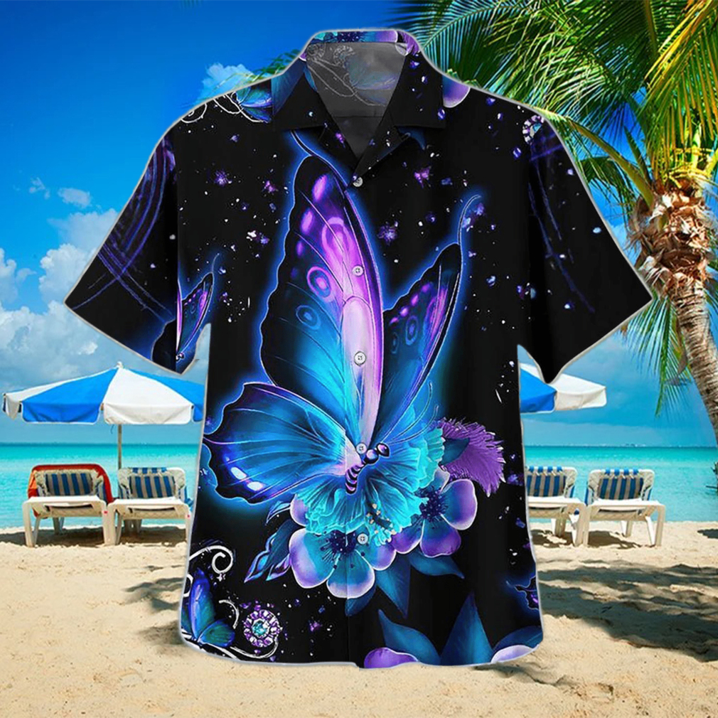 3D Mysterious Dark Butterfly Flower Tropical Aloha Summer Beach Hawaiian - Limotees