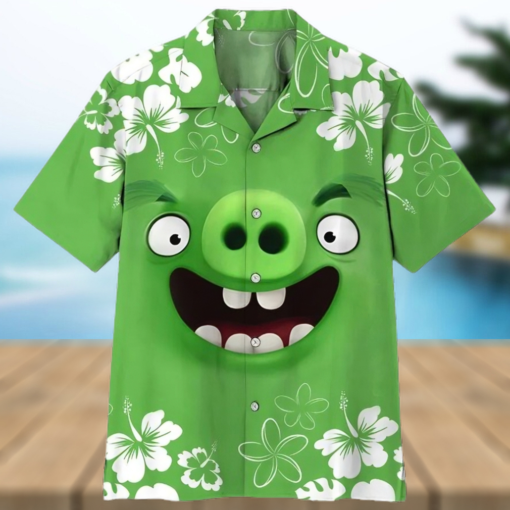 3d Angry Bird Pig Hawaiian Shirt Cheap - Limotees