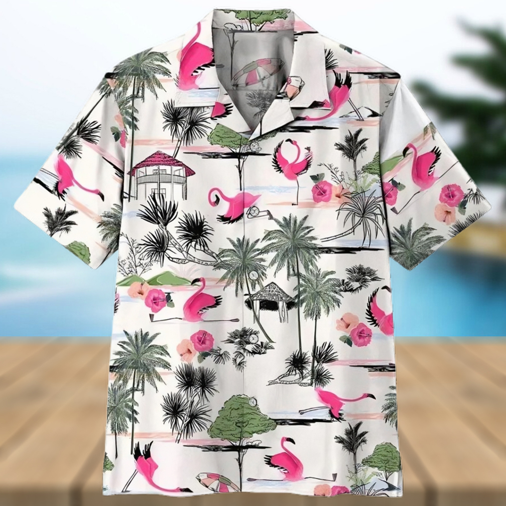 3d Flamingo Yoga Aloha Hawaiian Shirt Vintage Aloha Shirt - Limotees