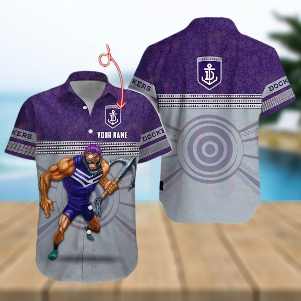 AFL Fremantle Dockers Custom Name Hawaiian Shirt - Limotees