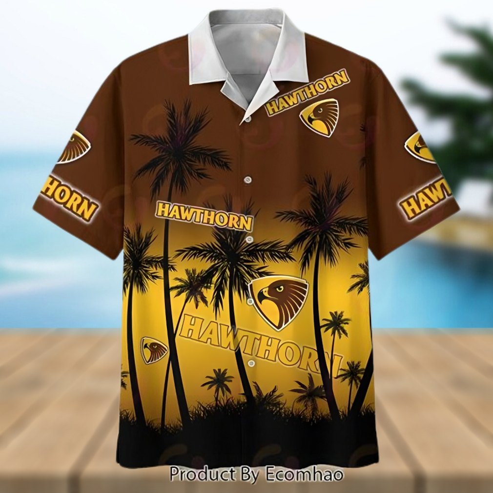 AFL Hawthorn New Hawaiian Shirt For Fans – Limited Edition - Limotees