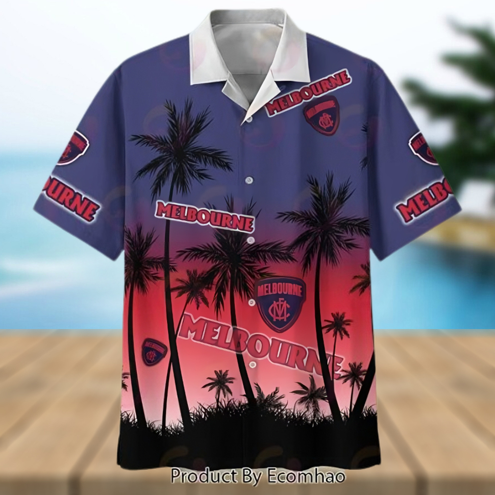 AFL Melbourne New Hawaiian Shirt For Fans – Limited Edition - Limotees