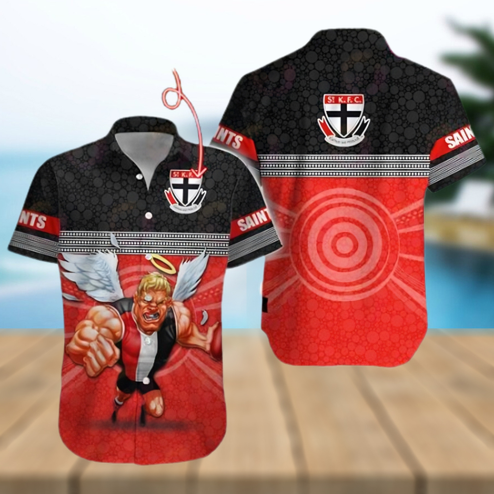 AFL St Kilda Saints Custom Name Hawaiian Shirt - Limotees